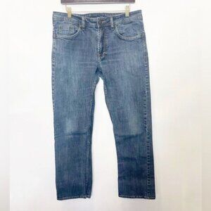 Buffalo David Bitton Driven-X Basic Straight Stretch Blue Jeans Size 34 X 29